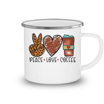 Peace Love Coffee Camping Mug | Favorety CA