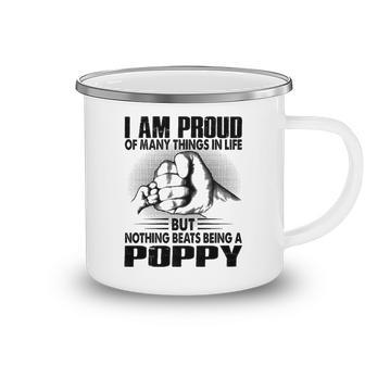 Poppy Grandpa Gift Nothing Beats Being A Poppy Camping Mug - Seseable