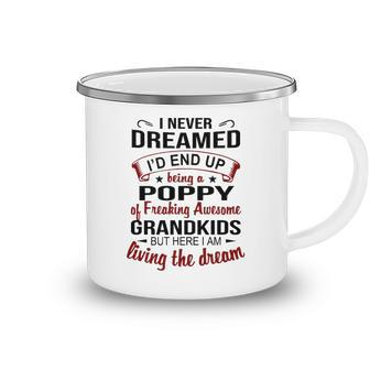 Poppy Grandpa Gift Poppy Of Freaking Awesome Grandkids Camping Mug - Seseable