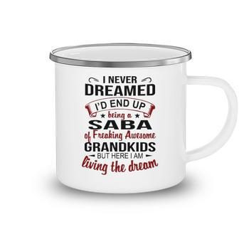 Saba Grandpa Gift Saba Of Freaking Awesome Grandkids Camping Mug - Seseable