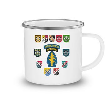 Special Forces Group Airborne Veteran Sfg 4Th Of July Mens Camping Mug | Mazezy
