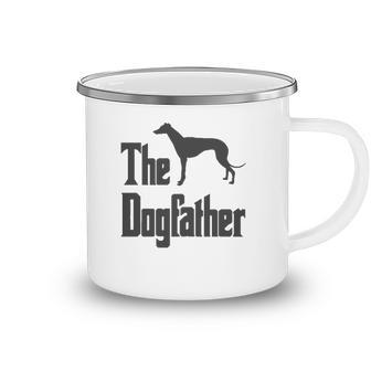 The Dogfather Greyhound Dog Funny Gift Idea Classic Camping Mug | Mazezy