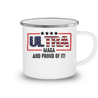 Ultra Maga And Proud Of It Us Flag Conservative Vote Camping Mug - Monsterry DE