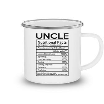 Uncle Gift Uncle Nutritional Facts Camping Mug - Seseable