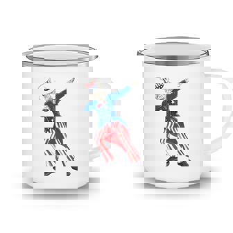 Uncle Sam Dabbing - Patriotic Uncle Sam Dab Camping Mug | Mazezy