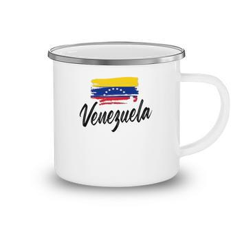 Venezuela Flag Venezuelan Funny Venezolano Pride Camping Mug | Mazezy
