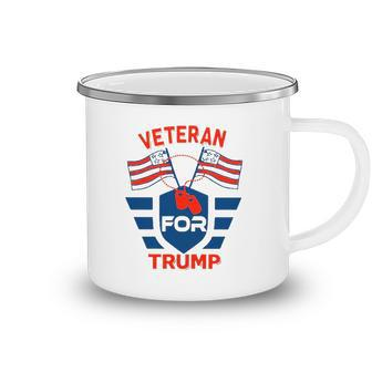 Veteran For Trump Flag Happy July 4Th Camping Mug | Mazezy