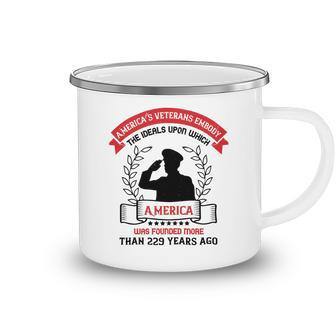 Veterans Day Gifts America’S Veterans Embody The Ideals Upon Camping Mug - Monsterry