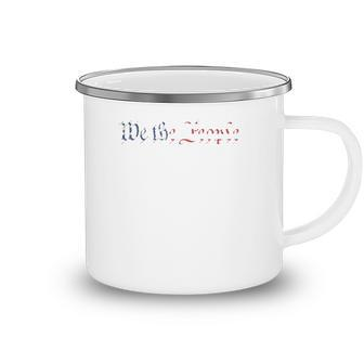 We The People US Constitution 1776 Freedom American Flag Camping Mug | Mazezy