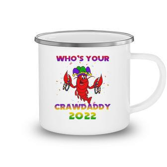Whos Your Crawdaddy Crawfish Flag Mardi Gras Kids Men Women Camping Mug | Mazezy