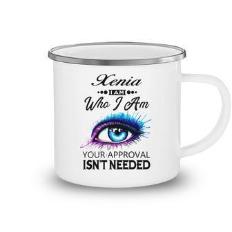 Xenia Name Gift Xenia I Am Who I Am Camping Mug - Seseable