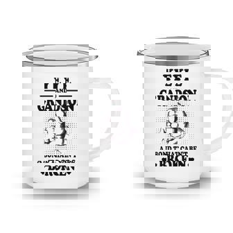 Yeye Grandpa Gift Yeye And Grandson A Bond That Cant Be Broken Camping Mug - Seseable