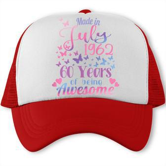 Womens 60Th Birthday July 1962 For Women Her 60 Years Old Awesome Trucker Cap | Seseable CA