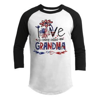 Being Called Grandma Sunflower Usa 685 Shirt Youth Raglan Shirt | Favorety DE