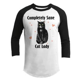 Completely Sane Cat Lady Cat Lover Cute Kitty Youth Raglan Shirt | Favorety