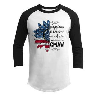 Happiness Is Being A Gmaw Sunflower 4Th Of July Youth Raglan Shirt