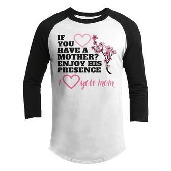 I Love You Mom Youth Raglan Shirt | Favorety