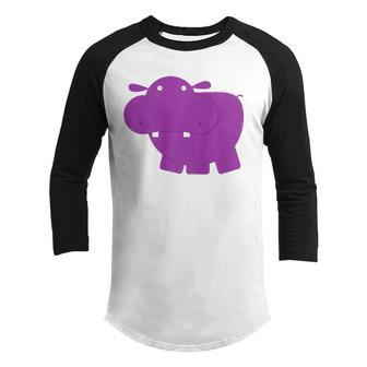 Lily And Emma By Eggroll Games Henrietta The Hippo  Youth Raglan Shirt