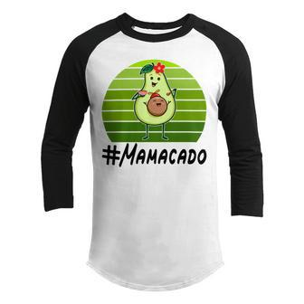 Mamacado Funny Avocado Vegan Gift Youth Raglan Shirt - Monsterry