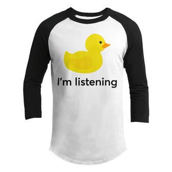 Programmer Rubber Duck Sticker Youth Raglan Shirt | Favorety