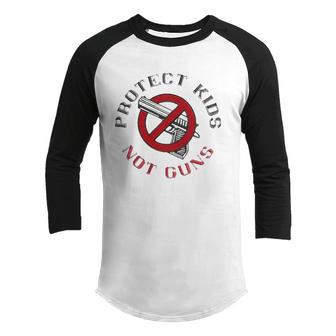 Protect Kids Not Guns End Gun Violence Texas Strong Youth Raglan Shirt | Mazezy