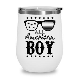 All American Boy 4Th Of July Boys Kids Sunglasses Family Wine Tumbler | Favorety AU