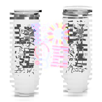 All American Nurse Scrub Memorial Day 4Th Of July Nicu Nurse Wine Tumbler | Seseable CA