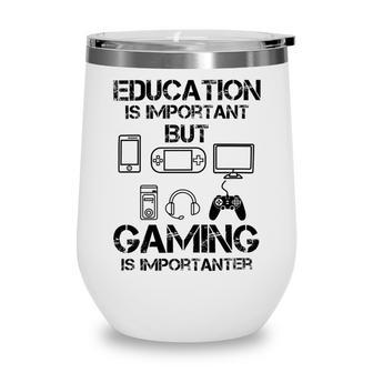 Funny Kids Gaming Wine Tumbler | Favorety AU