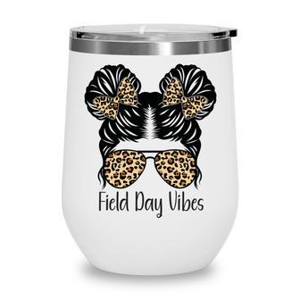 Happy Field Day Field Day Tee Kids Graduation School Fun Day V10 Wine Tumbler | Favorety