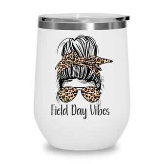 Happy Field Day Field Day Tee Kids Graduation School Fun Day V11 Wine Tumbler | Favorety