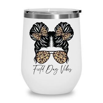 Happy Field Day Field Day Tee Kids Graduation School Fun Day V9 Wine Tumbler | Favorety DE