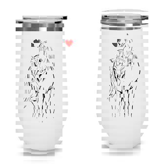 Horse Girl Women Horseback Riding Wine Tumbler | Mazezy
