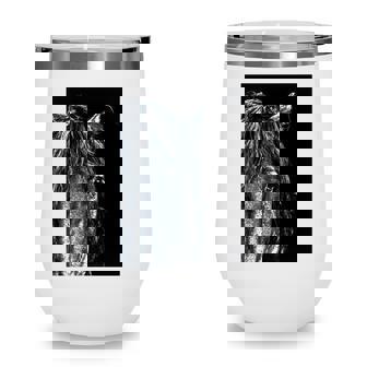 Horse Riding Girls Saying Horse Riding Horse Mane Wine Tumbler | Mazezy