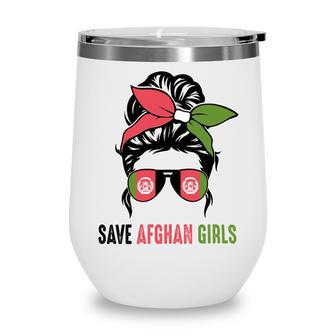 Save Afghan Girls Wine Tumbler - Monsterry