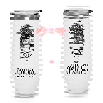 Wink Eye Woman May June Gemini Girl Birthday Women Wine Tumbler - Seseable