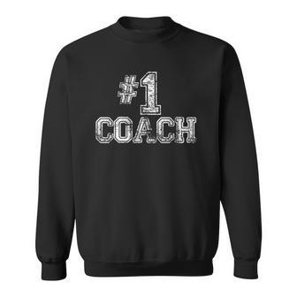1 Coach - Number One Team Gift Tee Sweatshirt | Mazezy