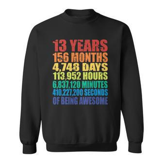 13Th Birthday For Boys & Girls 13 Years Of Being Awesome Sweatshirt | Mazezy AU