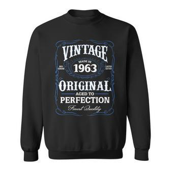 1963 Birthday 1963 Vintage Aged To Perfection Sweatshirt - Seseable