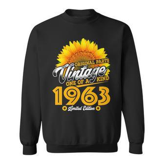 1963 Birthday Woman Gift 1963 One Of A Kind Limited Edition Sweatshirt - Seseable