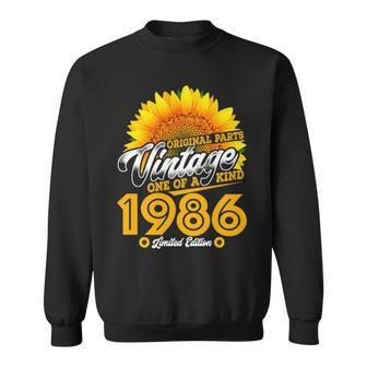 1986 Birthday Woman Gift 1986 One Of A Kind Limited Edition Sweatshirt - Seseable