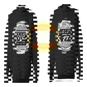 1987 Birthday 1987 Vintage Limited Edition Sweatshirt | Seseable CA