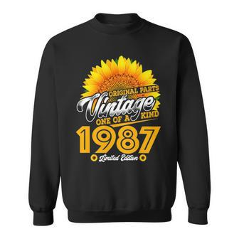 1987 Birthday Woman Gift 1987 One Of A Kind Limited Edition Sweatshirt - Seseable