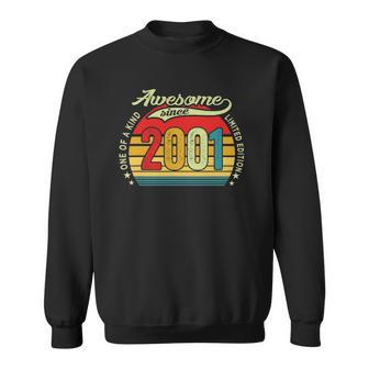 21 Years Old Gifts 21St Birthday Men Awesome Since 2001 Limited Edition Sweatshirt | Mazezy
