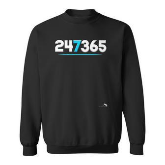 247365 Hustle Healthy Gym Bodybuilding Sweatshirt | Mazezy