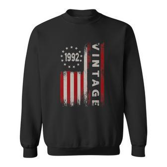30 Years Old Gifts Vintage 1992 American Flag 30Th Birthday Sweatshirt | Mazezy