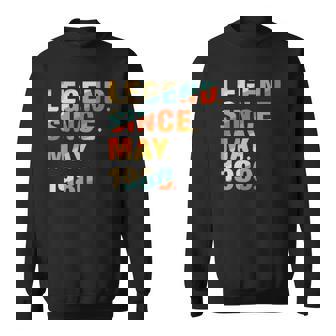 42Nd Birthday Gifts 42 Years Old Legend Since May 1980 Gift Sweatshirt | Mazezy