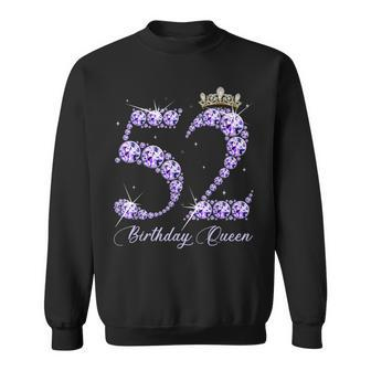 52 Year Old Its My 52Nd Birthday Queen Diamond Heels Crown Sweatshirt - Seseable