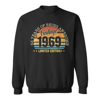 53 Years Old Gift Vintage 1969 Limited Edition 53Rd Birthday Sweatshirt - Seseable