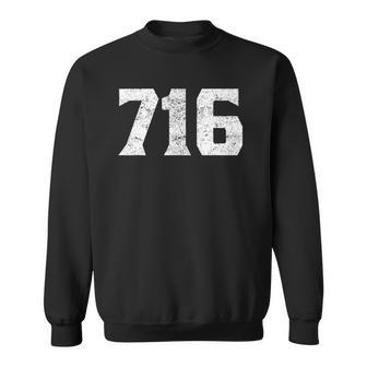 716 Area Code Buffalo Ny Graphic Sweatshirt | Mazezy
