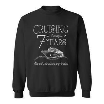7Th Anniversary Cruise His And Hers Matching Couple Sweatshirt | Mazezy UK